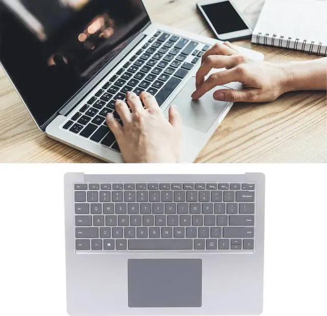 Alt view image 4 of 7 - Tangxi Laptop Palmrest Keyboard, Full Size Touchpad Assembly with Standard QWERTY US Layout for Surfaces 3 4 5 1951 13.5 Inch Laptop Replacement (Silver)