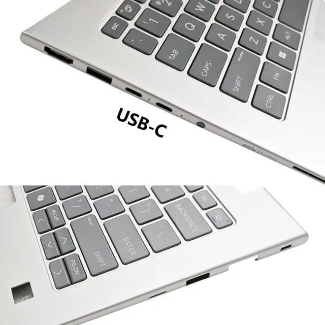 Alt view image 3 of 6 - P39057-001 Replacement Upper Case Palmrest for HP EliteBook 6 G1i, G1a, G1iR 14 Series, US Backlit Keyboard, Silver Metal Top Cover
