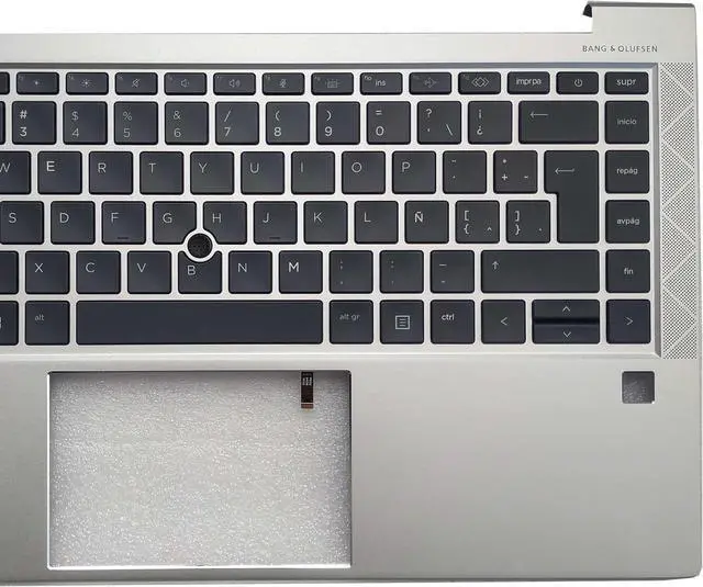 Alt view image 5 of 5 - Replacement Upper Case Palmrest Backlit Latin Keyboard for HP EliteBook 840 G8 745 G7 745 G8 840 G7 6070B1847701 M07090-001 M36312-001 Series Laptop Top Cover