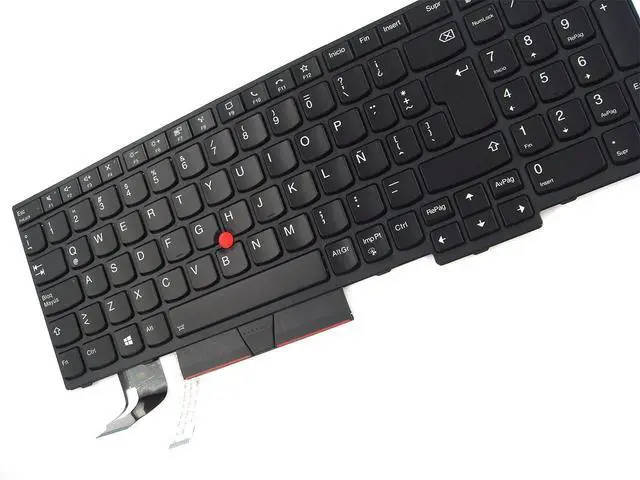 Alt view image 3 of 3 - Parts for Lenovo ThinkPad T15 P15s Gen 1 2 15.6 inch LAS Latin Spanish Backlit Keyboard Black 5N20V78111