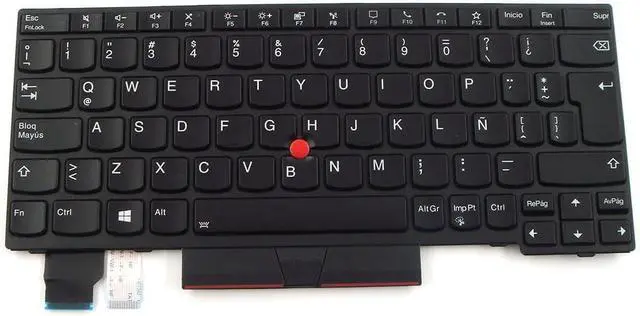 Main image of Parts for Lenovo ThinkPad L13 L13 Yoga Gen 2 13.3 inch Keyboard Latin Spanish LAS Backlit Black 5N20V43331