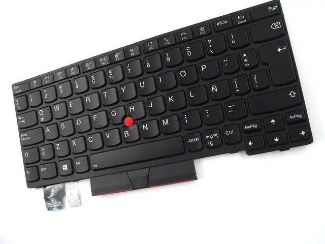Alt view image 3 of 3 - Parts for Lenovo ThinkPad L13 L13 Yoga Gen 2 13.3 inch Keyboard Latin Spanish LAS Backlit Black 5N20V43331