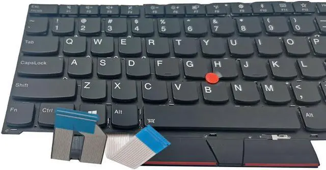 Alt view image 2 of 6 - Laptop Replacement US Layout Backlit Keyboard for Lenovo Thinkpad T490S T495 T495S E490S R490 L390 Black