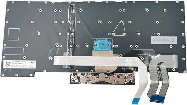 Alt view image 3 of 6 - Laptop Replacement US Layout Backlit Keyboard for Lenovo Thinkpad T490S T495 T495S E490S R490 L390 Black