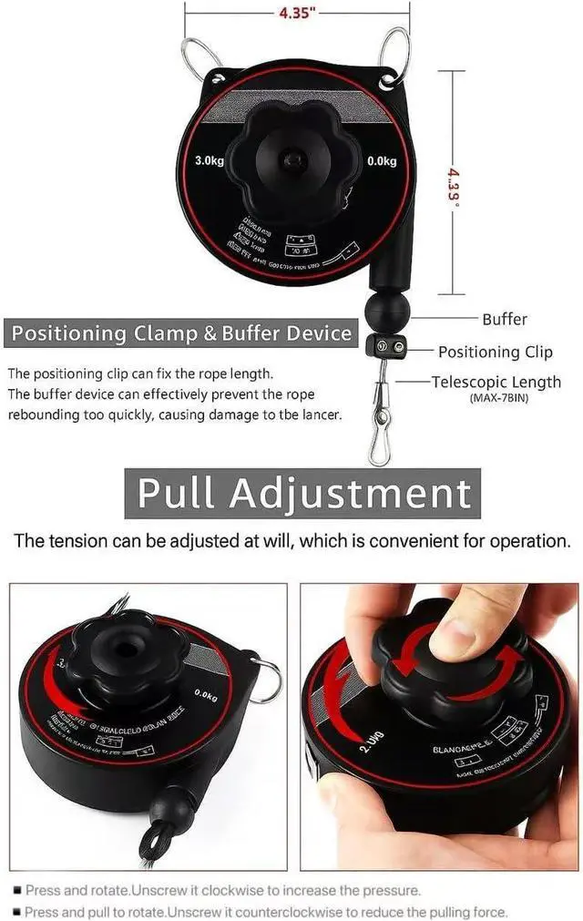 Alt view image 5 of 7 - EV Charger Retractable Cord Reel, Cable Retractor, Ceiling-Mount Counterbalance, 6.6 ft Reach, One-Handed Fits Tesla and Other EVs - NACS, J1772