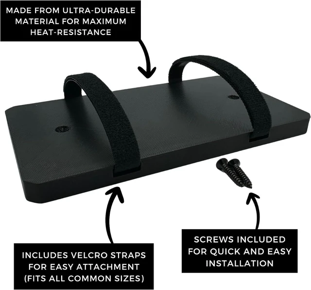 Alt view image 3 of 3 - Power Brick Holder Under Desk (3)