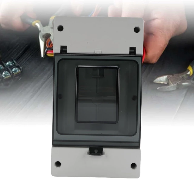 Alt view image 3 of 7 - Generic Distribution Protection Box, IP66 Waterproof DC Circuit Breaker Box, Circuit Breaker Electrical Boxes for MCCB Solar Battery Switch, 10.63x4.84x5.91inch