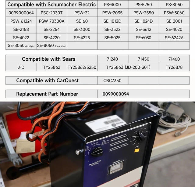 Alt view image 2 of 7 - 135 Minute Mechanical Timer Kit for Schumacher Electric Battery Charger, Compatible with PS-3000, PS-5250, PS-8050 Models, Includes Control Knob and Mounting Screws