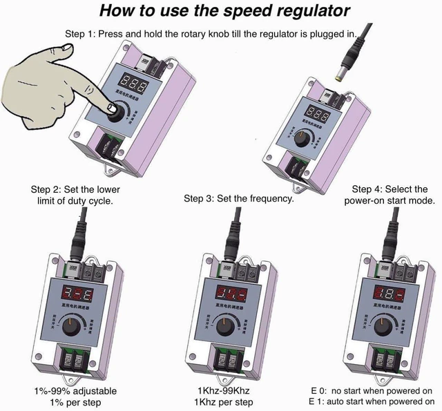 Alt view image 7 of 7 - DC 12V Vibration Motor with Speed Controller & Remote Control - 3800RPM Rotary Motor for Massage Chairs, Beds, Vibration Machines