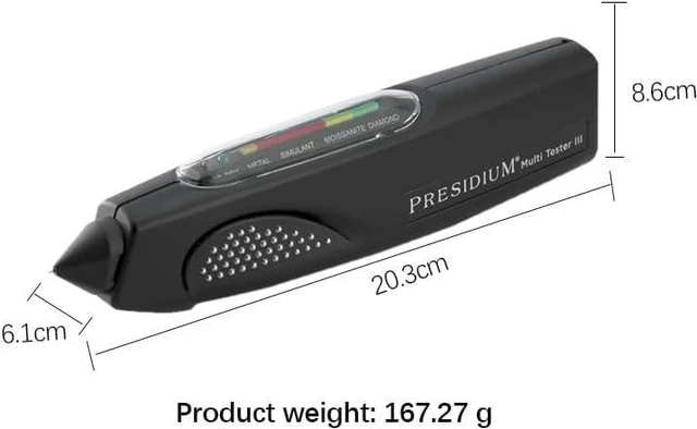 Alt view image 6 of 7 - Presidium Multi Tester PMUT III - Diamond, Moissanite & Simulant Testing Pen for Jewelry Identification