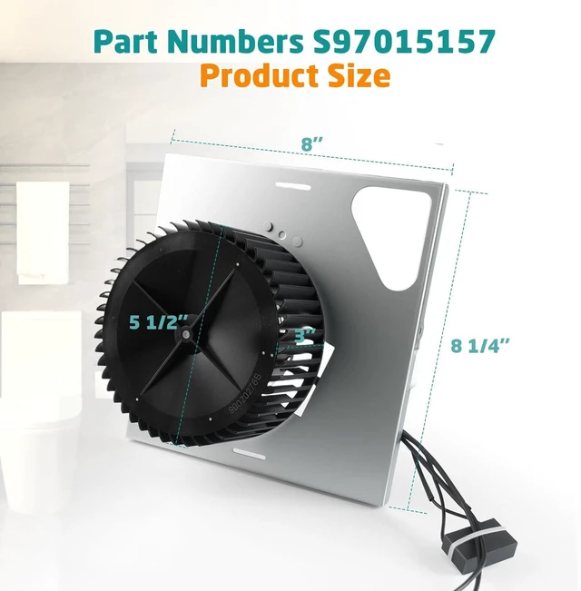 Alt view image 7 of 7 - S97015157 Motor Assembly for Broan NuTone 110 CFM Ultra Quiet Bathroom Exhaust Fan Replacement - Fits 676, 680, 684NT, 672SP, 674, HD50, DX110 Models