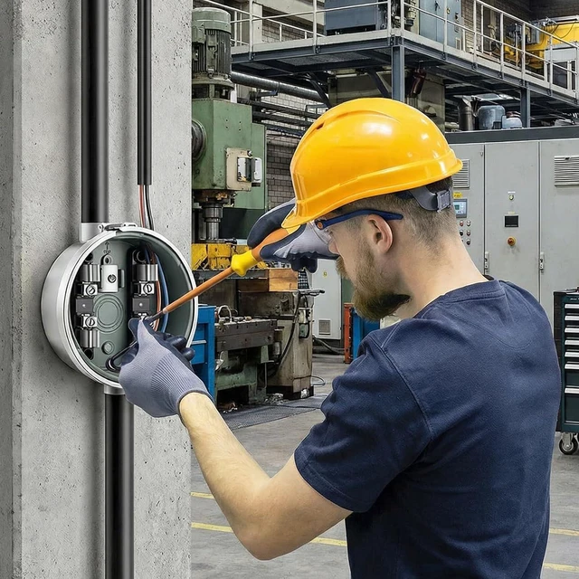 Alt view image 5 of 7 - Meter Socket with Horn Bypass Meter Cover Plate, Suitable for Overhead/Underground Feed (100A 4 Jaw Ring RONUND)