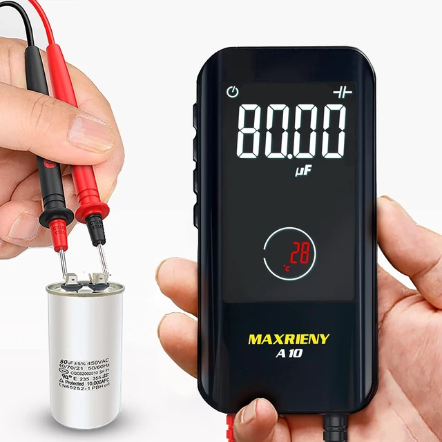 Alt view image 5 of 7 - Digital Multimeter Rechargeable with Smart Mode Color LCD 3 Results Display 6000 Counts Auto-Ranging Ohmmeter Capacitance Diode Resistance Hz Duty Cycle NCV Live Check Hold Voltage Tester