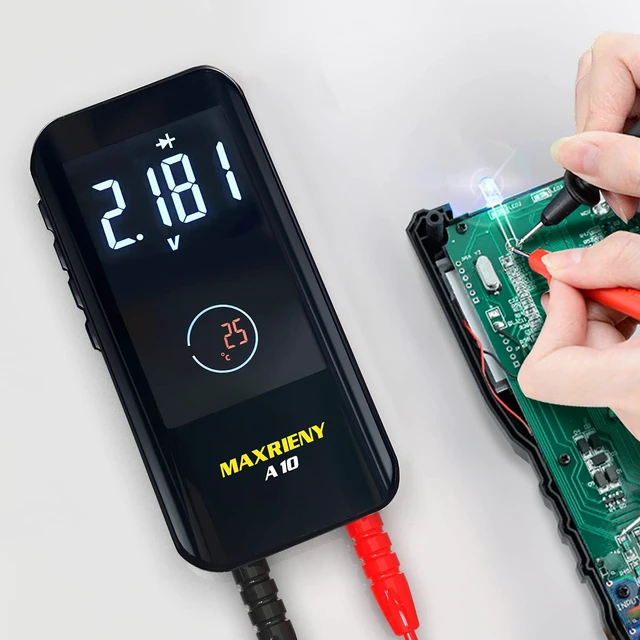 Alt view image 7 of 7 - Digital Multimeter Rechargeable with Smart Mode Color LCD 3 Results Display 6000 Counts Auto-Ranging Ohmmeter Capacitance Diode Resistance Hz Duty Cycle NCV Live Check Hold Voltage Tester