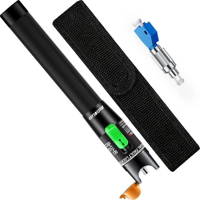 Main image of Visual Fault Locator 30KM - VFL Fiber Optic Tester Kit Include Single Mode 9/125um FC Male to LC Female Adapter, Fiber Optic Lights for Network Cable
