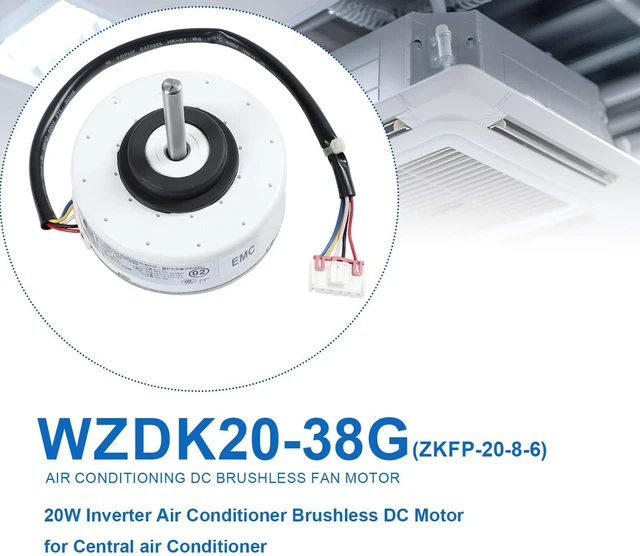 Alt view image 3 of 6 - WZDK20-38G (ZKFP-20-8-6) Air Conditioning Brushless DC Fan Motor