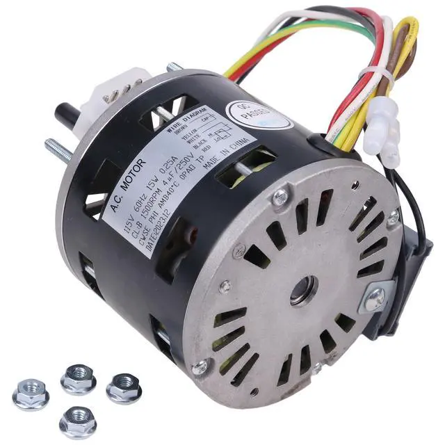 Alt view image 4 of 5 - AIVWUMOT 1/50HP Motor Compatible with Fasco D1100 Gemini Loren Cook 7173-1580 GC/GN 142/144 1550/900rpm 115V 60 Hz 1.2/0.7amps 2-Speed Fan Motor