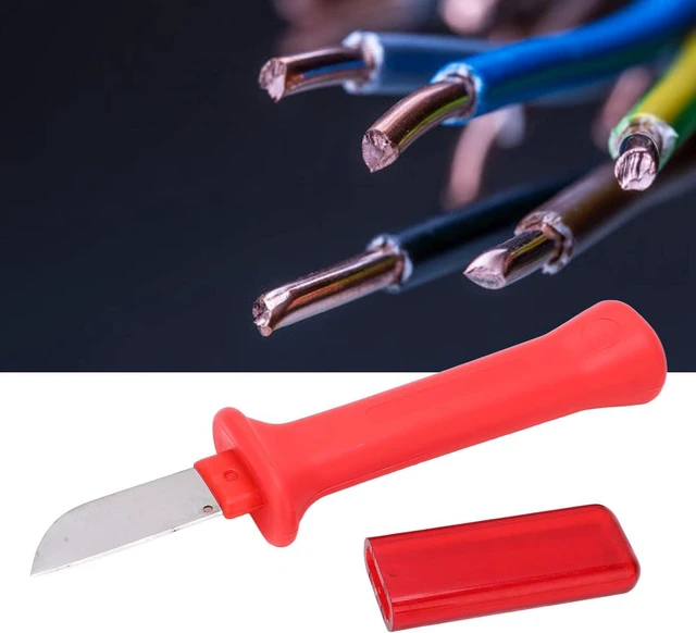 Alt view image 5 of 7 - Cable Splicing Knife Ergonomic Wire Stripper Cutter Neat Cutting Convenient Home Working