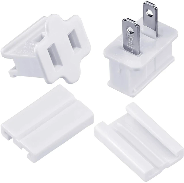 Alt view image 2 of 6 - 30 Pcs SPT-1 Vampire Plugs for Christmas Lights Christmas Female and Male Slip Plug Electrical White Vampire Plugs Outdoor Lighting Adapter Zip Inline Adapter for Xmas Holiday Party Lighting