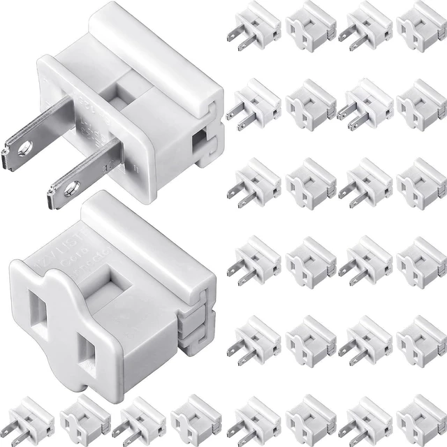 Main image of 30 Pcs SPT-1 Vampire Plugs for Christmas Lights Christmas Female and Male Slip Plug Electrical White Vampire Plugs Outdoor Lighting Adapter Zip Inline Adapter for Xmas Holiday Party Lighting