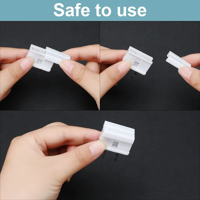 Alt view image 3 of 6 - 30 Pcs SPT-1 Vampire Plugs for Christmas Lights Christmas Female and Male Slip Plug Electrical White Vampire Plugs Outdoor Lighting Adapter Zip Inline Adapter for Xmas Holiday Party Lighting