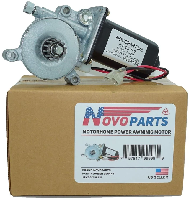 Main image of 266149 RV Power Awning Replacement Universal Motor 75-RPM and 12V