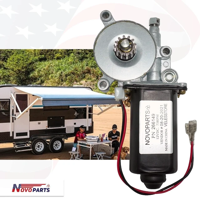 Alt view image 5 of 5 - 266149 RV Power Awning Replacement Universal Motor 75-RPM and 12V