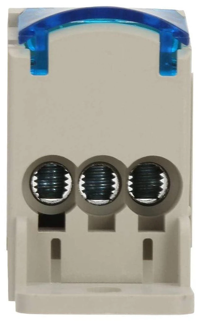 Alt view image 4 of 7 - 6Pcs Terminal Distribution Box, UKK-80A Block Distribution Box Universal Din Rail Electric Wire Connector Temperature Resistant Insulation Performance Power Junction Box