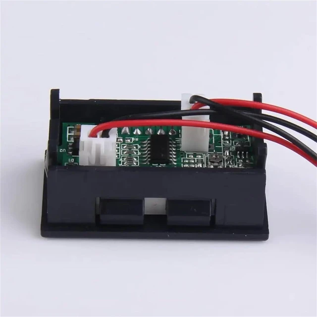 Alt view image 3 of 6 - Digital DC Ammeter 20A Red LED Panel Amp Meter Digital Electricity Meter