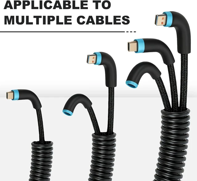 Alt view image 3 of 7 - 120FT 3/8 inch Split Wire Loom Tubing Kit with 2 Clamps - Flexible Abrasion Resistant Conduit for Automotive, Mechanical Cable Protection
