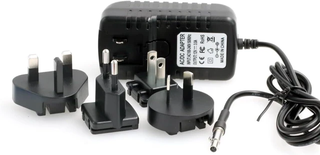 Main image of HangTon Adapter for Convergent Design Odyssey 7, 7Q, 7Q+ Monitor - 12V 3A Power Supply - AC DC Adapter - Apollo Monitor Compatible - 1.5m Cable - International Plugs
