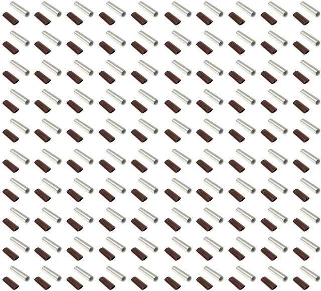 Main image of 100 pcs 2 AWG 2 Gauge Butt Splice Connector Pure Copper Tin Coated Marine Grade Uninsulated - by WindyNation