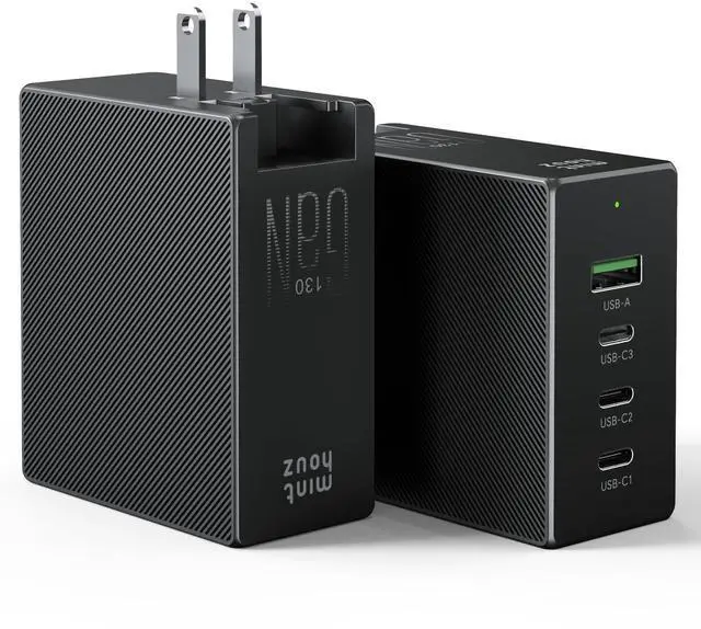 Main image of Minthouz Phone Charger Fast 130W Charging USB C Fast Charger Block | 4-Port Type C Phone Charging Power Adapter for iPhone 17/16/15/14/13/12/11/Pro Max/Plus/Air, iPad mini/Pro,Galaxy S25