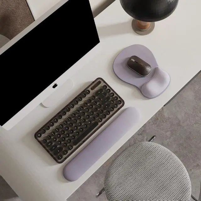 Alt view image 2 of 7 - ErgoComfort Gel Wrist Rest Mouse Pad-Ergonomic Office Mousepad with Wrist Support-Non-Slip, Design Desk Accessories Mat for Home&Game Decor (06Lavender Haze)