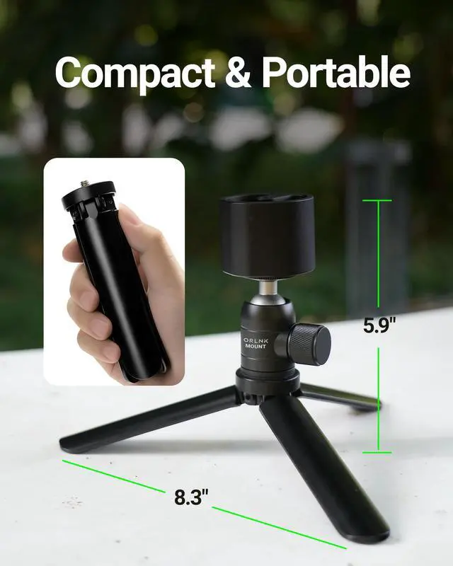 Alt view image 5 of 7 - ORLNK T3 Mini Tripod for Starlink Mini Mount with Adapter | Adjustable-angled, Aluminum Alloy, Fits Starlink mini 2026/2025/2024