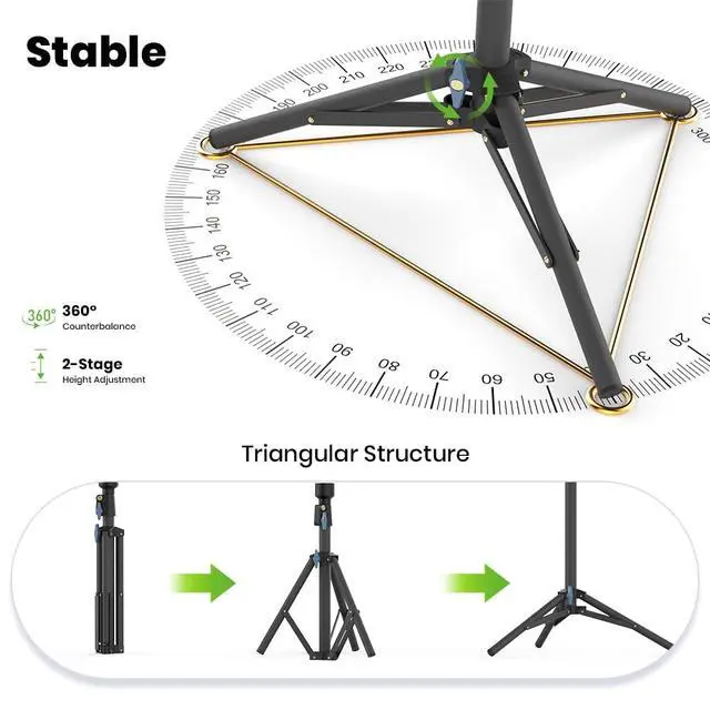Alt view image 3 of 6 - Starlink Mini Tripod Stand,Adjustable Tripod Mount for Starlink Mini,Outdoor Portable Mounting Kit for Star Link Mi ni Dish