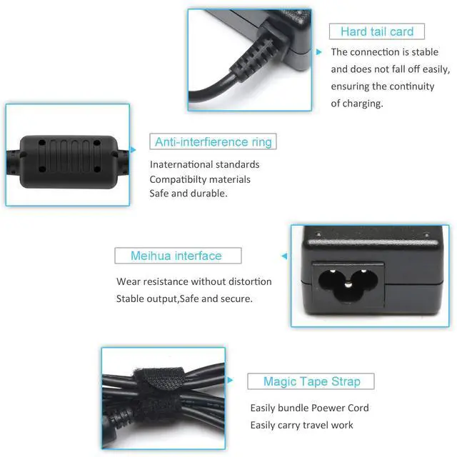 Alt view image 5 of 7 - 45W Charger Fit for HP LaptopsSmart Blue 19.5V 2.31A Tip Fit for HP Series | Fit for Pavilion 11 13 15 M3 X360 Envy 11 13 15,Zbook 14u G4 G5 15u 15, Notebook 14 15 17, Stream11 13 14