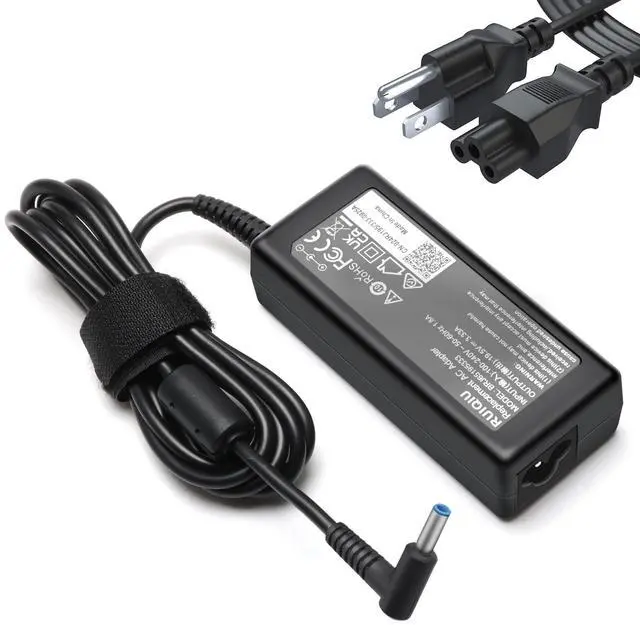 Main image of 65W Laptop Charger Compatible with HP Envy 13 15 15t 15m 17-j X360 Computer | 15-1039wm 15-1033wm 15-1010dx 15-w237cl 15-w110nr 15-ee1093cl 15m-eu0033dx 17m-ch0013dx PC Power Supply Cord