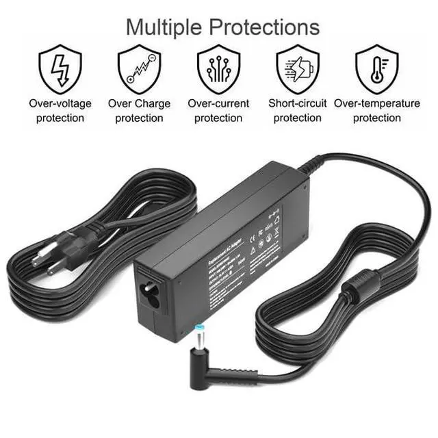 Alt view image 5 of 7 - Zosam 90W 19.5V 4.62A AC Adapter Compatible with HP Envy Laptop Charger | Replacement 710412-001 740015-001 710413-001, Envy Touchsmart M6 M7 15-j 17-j Series/Pavilion 11 14 15 17 Power Cord
