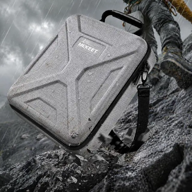 Alt view image 2 of 7 - Starlink Mini Case - Ultra-Light Portable Storage Case for Starlink Mini Accessories, Dual Carry case OptionsShockproof & Splash-Resistant, Ideal for Travel, Camping, RV Adventure (Grey)