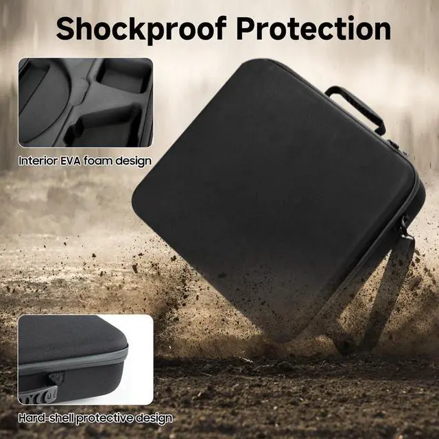 Alt view image 4 of 7 - LUXENECK Starlink Mini Case Travel Bag, Waterproof Shockproof Perfect Protection Starlink Bag with Dual Carry Options Hard Shell Portable Storage Case (BAG-1)