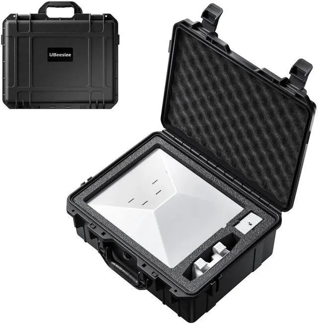 Main image of UBeesize Starlink Mini Travel Case, Waterproof Hard Carrying Case | Waterproof Hard Shell, Precision-Cut Foam, Accessory Storage, Portable Carry Handle, For Starlink Mini Travel