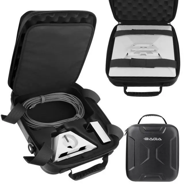 Alt view image 2 of 7 - Daqa Ultra-Light Case for Starlink Mini, Waterproof EVA Shockproof Bag | Easy-Clean Surface, 1.7lbs, Rain-Resistant Zipper, Shock Protection, for Travel & Camping Starlink Mini Accessories