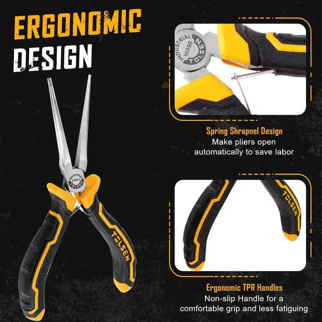 Alt view image 4 of 7 - 6-Piece Mini Pliers Set, Small Needle Nose Pliers Set with Pouch | Diagonal, Long Nose, Bent Nose, End Cutting and Linesman, for Making Crafts, Repairing Electronic and Jewelry