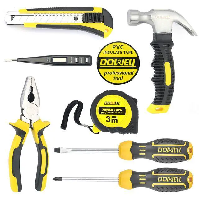 Alt view image 2 of 7 - Small Mini Tool Set School College Student Kids Dorm Tool Set Kit Home Repair Hand Tools with Tool Box Storage Case Upgraded HYT9