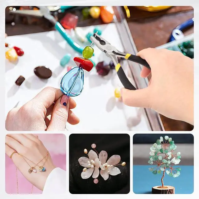 Alt view image 7 of 7 - Mini Pliers Set, 8pcs Long Nose Pliers with Comfort Grip Handles for Making Crafts, Electronic Repairing & Jewelry, Multi Purpose Jewelry Making Tools, DIY Nippers Repair Tool Kit