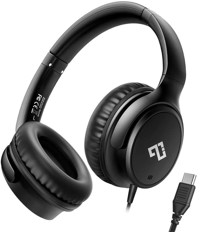 Main image of USB C Headphone Wired Over Ear Noise-isolating Headphones for Adults/Teens Hi-Fi Stereo,Volume Control,Type C Headphones with Mic for iPhone 18/17/16/15/School/Travel/Samsung/Pixel/Adults/Teens Gift