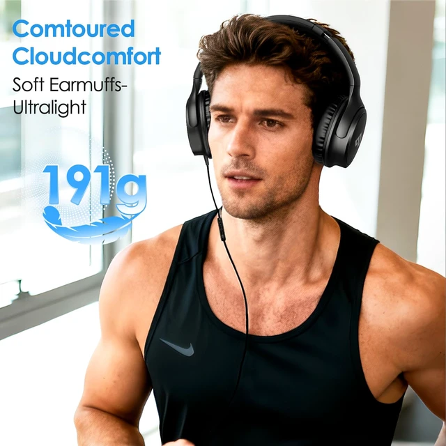 Alt view image 5 of 7 - USB C Wired Headphone Over Ear for School, Noise-isolating Headphones-Black Hi-Fi Stereo,Volume Control,Type C Headphones with Mic for School/Travel/iPhone/iPad/Laptop/Samsung/Pixel/Adults/Teens Gift