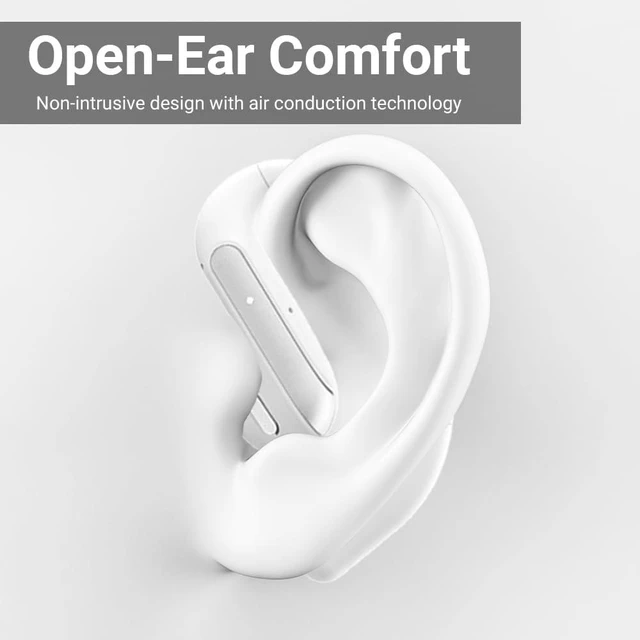 Alt view image 7 of 7 - Bluetooth Headset V5.4, Wireless Earbuds Headset with ENC Mic,45MAH Ear Bluetooth Earpiece, Stereo Deep Bass, IPX5 Waterproof Hand-Free Earphone for Sport/Business/Trucker/Driver