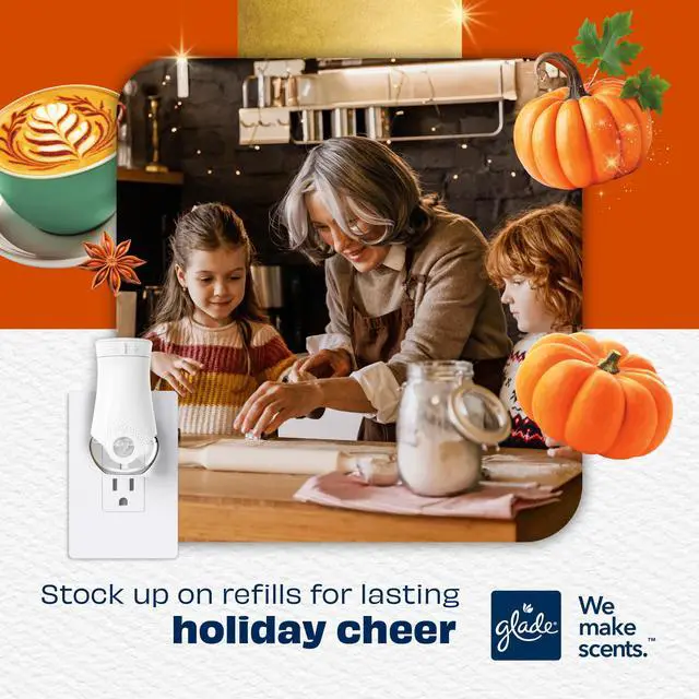 Alt view image 2 of 7 - PlugIns Scented Oil 5 Refills, Air Freshener, Golden Pumpkin & Spice, 3.35 fl oz, Pack of 5